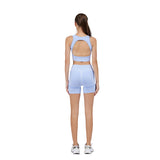 Seamless short sportwear set